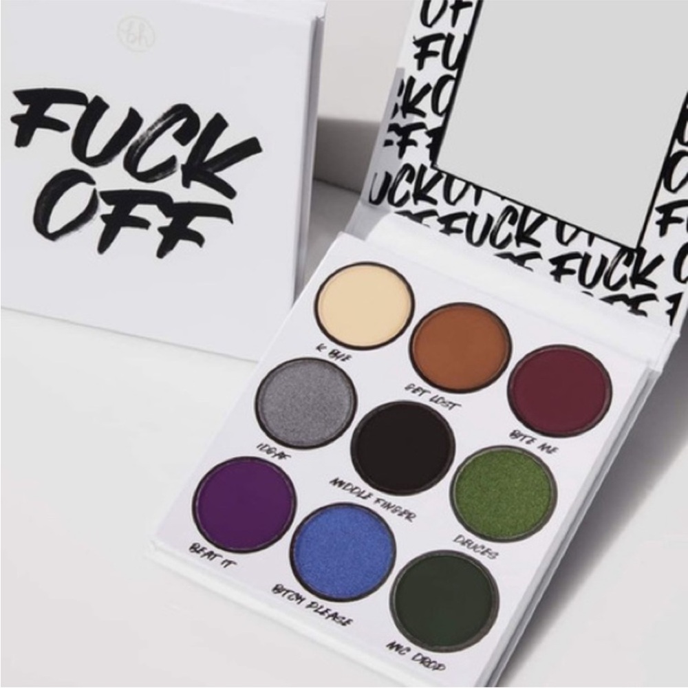 BH Cosmetics F*#& Off Bold Eyeshadow Palette with Vibrant Colors